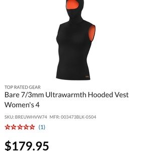 BARE 7/3 wetsuit 🌊 hooded vest
